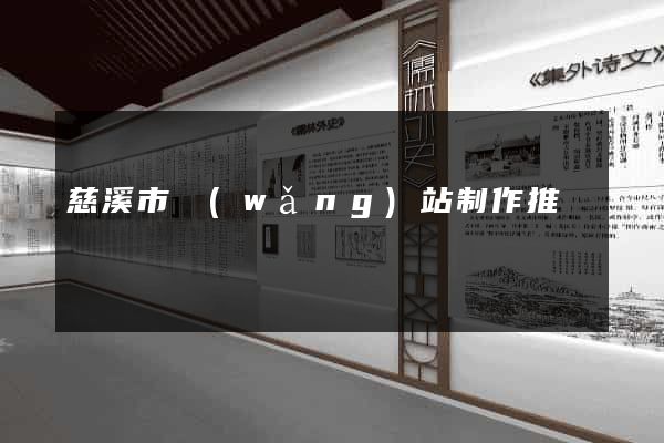 慈溪市網(wǎng)站制作推廣