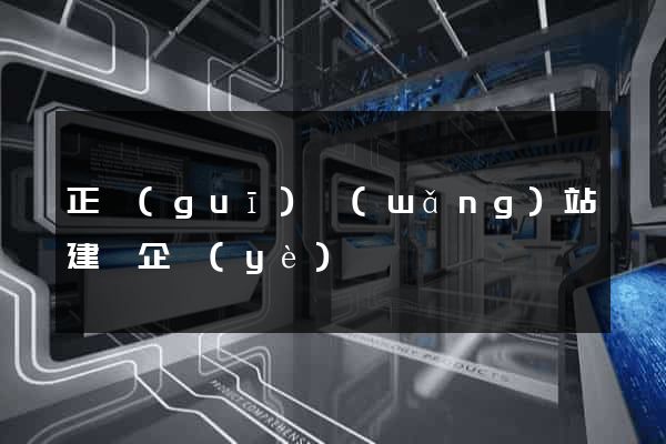 正規(guī)網(wǎng)站建設企業(yè)