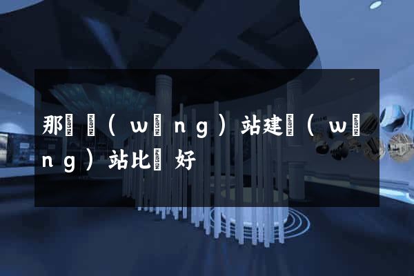 那個網(wǎng)站建網(wǎng)站比較好