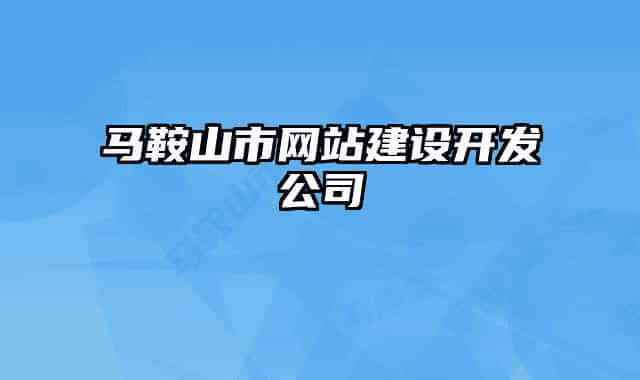 馬鞍山市網(wǎng)站建設(shè)開發(fā)公司