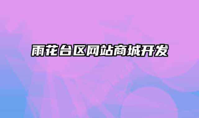 雨花臺(tái)區(qū)網(wǎng)站商城開發(fā)