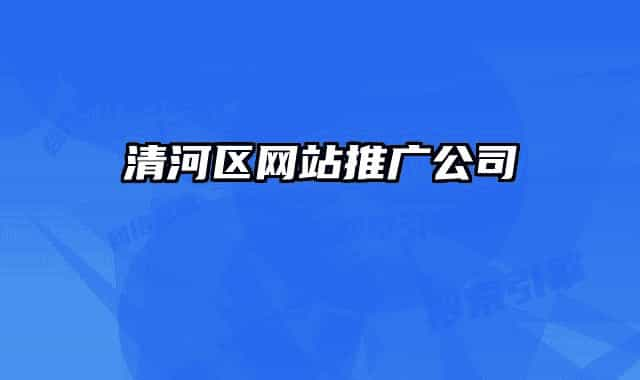 清河區(qū)網(wǎng)站推廣公司